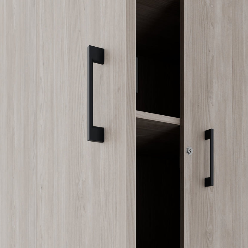 CHOICE Schrankwand | 6OH, 2400 x 2170 mm, Nordeiche grau