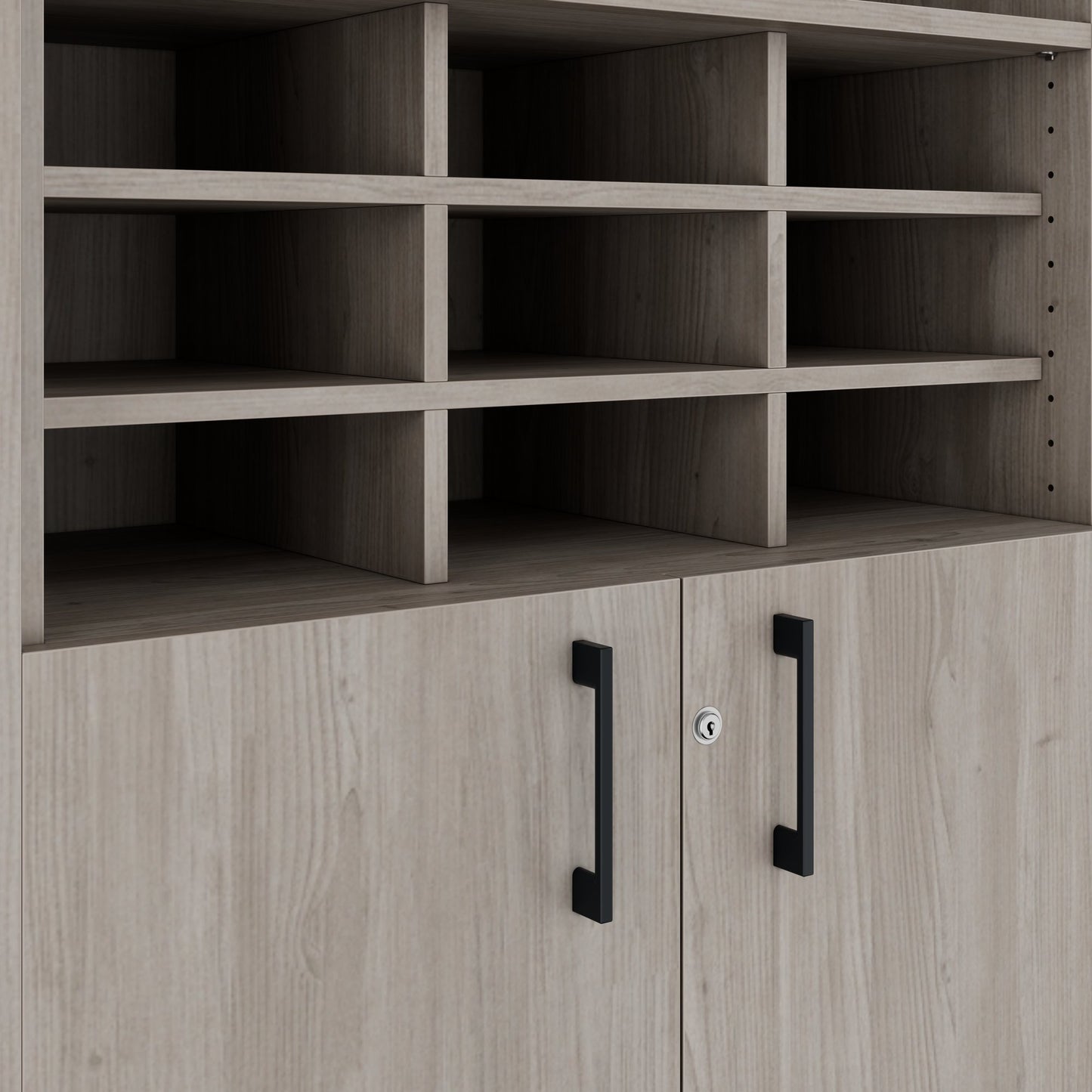 CHOICE Schrankwand | 6OH, 2400 x 2170 mm, Nordeiche grau