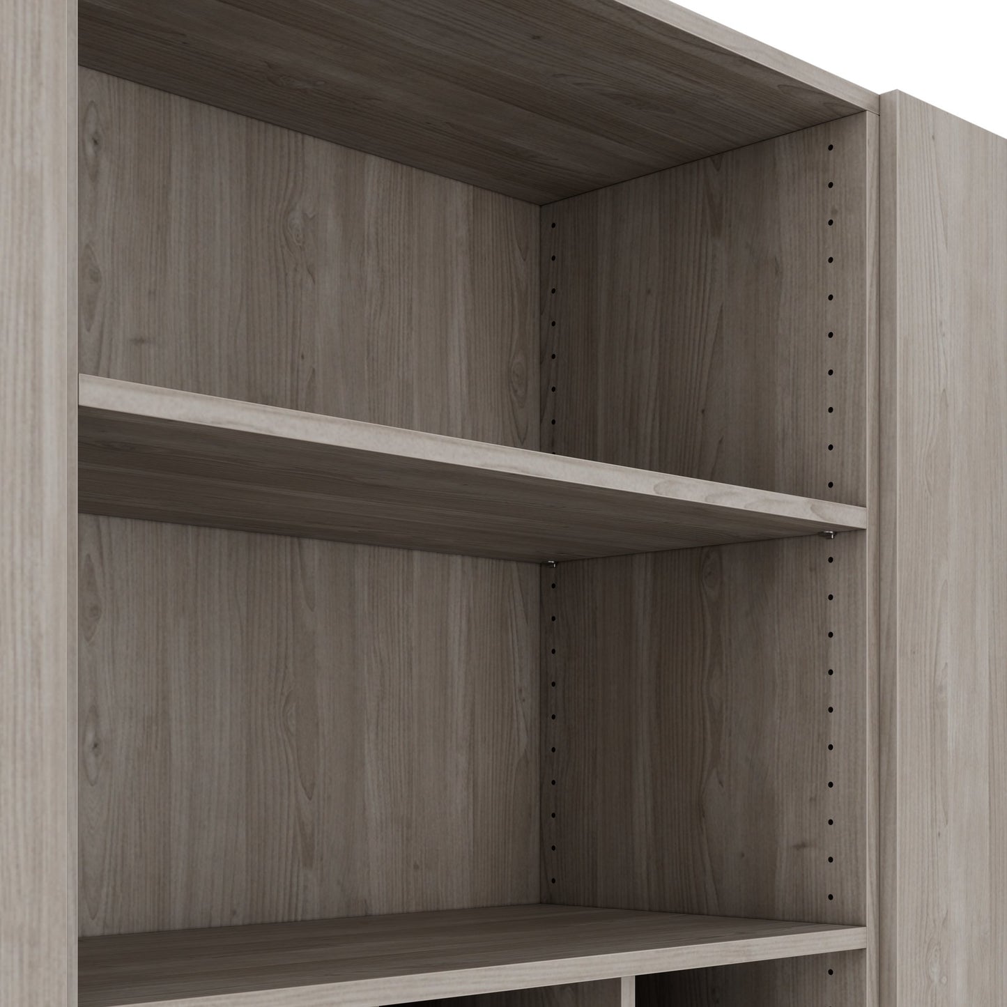 CHOICE Schrankwand | 6OH, 2400 x 2170 mm, Nordeiche grau