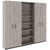 CHOICE Schrankwand | 6OH, 2400 x 2170 mm, Nordeiche grau