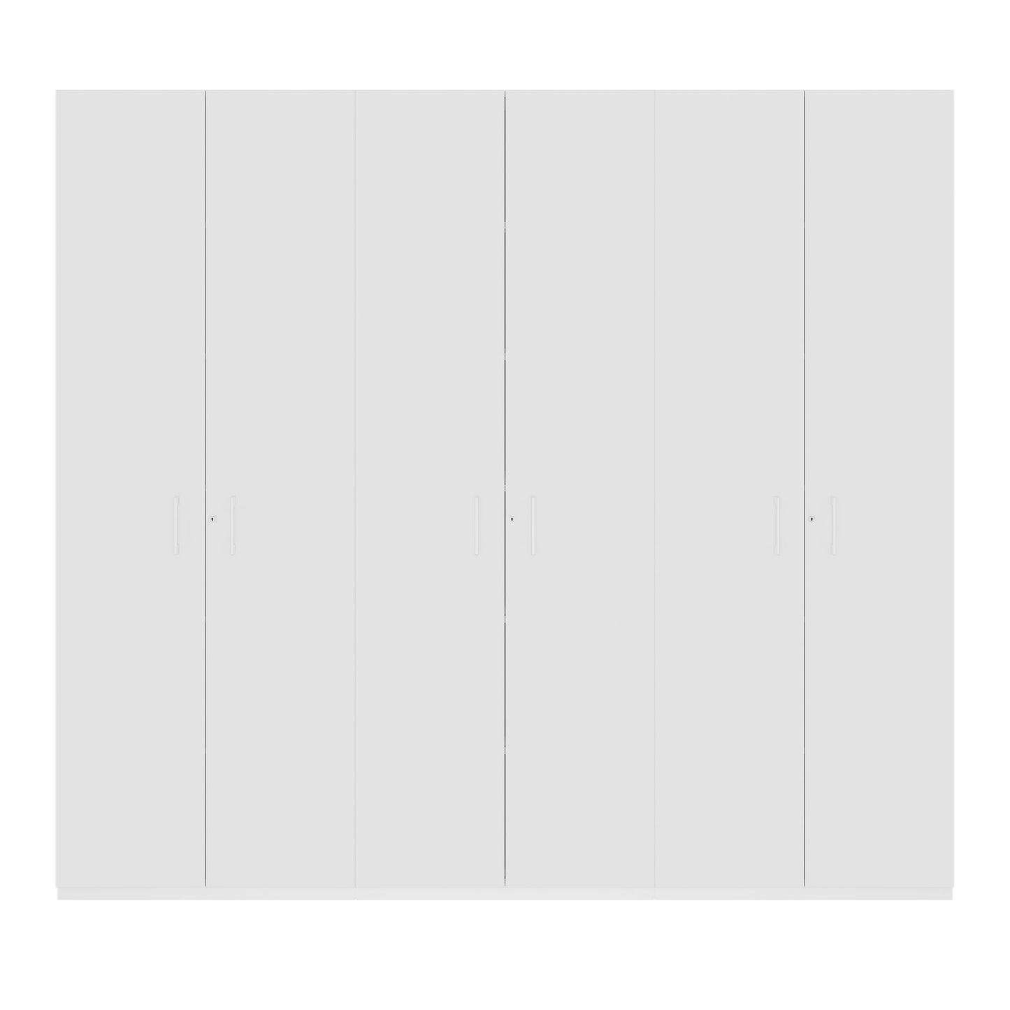 CHOICE Schrankwand | 6OH, 2400 x 2170 mm, Weiß