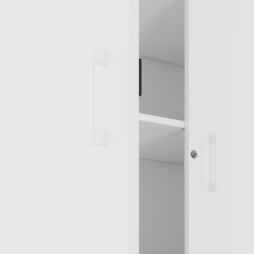 CHOICE Schrankwand | 6OH, 2400 x 2170 mm, Weiß