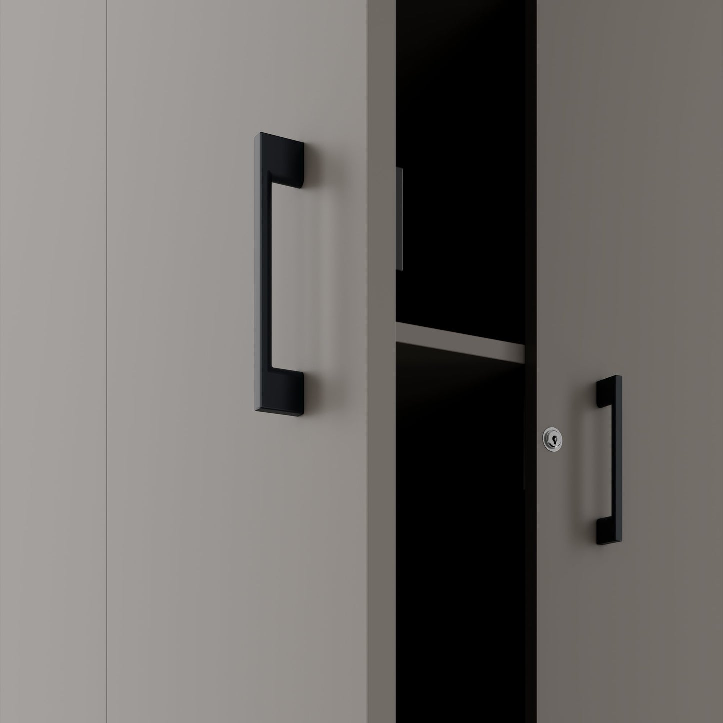 CHOICE Schrankwand | 6OH, 2800 x 2170 mm, Cubanitgrau