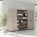 CHOICE Schrankwand | 6OH, 2800 x 2170 mm, Nordeiche grau - 2 Thumbnail Image