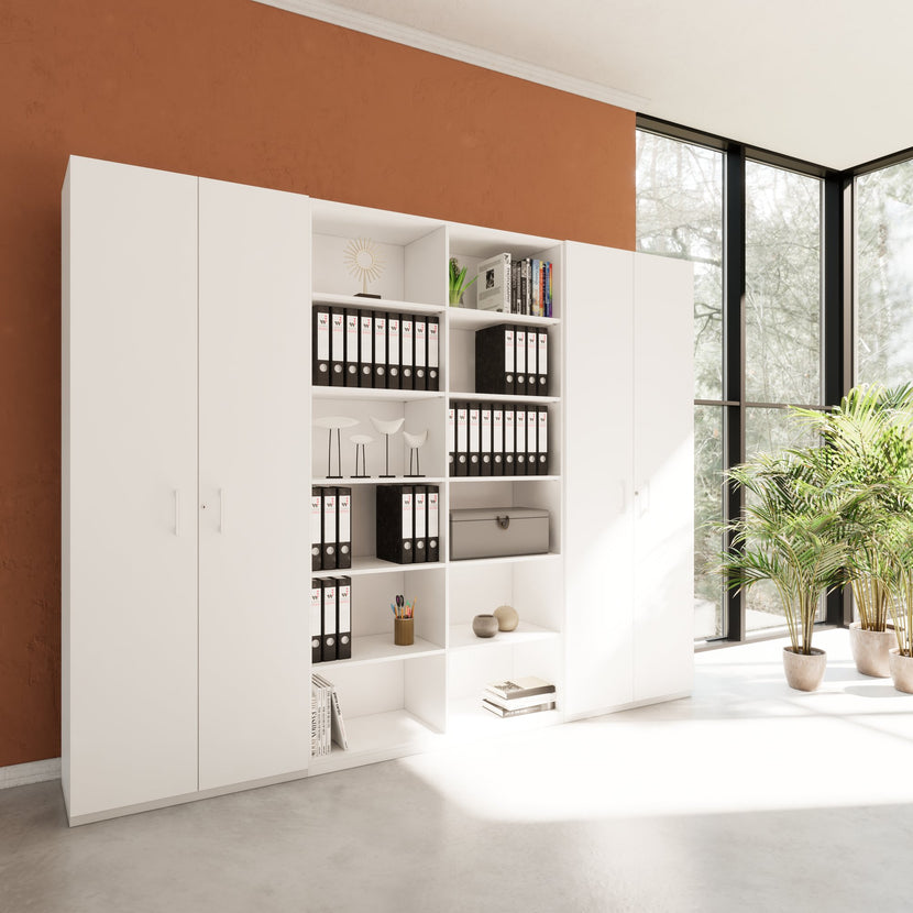 CHOICE Schrankwand | 6OH, 2800 x 2170 mm, Weiss