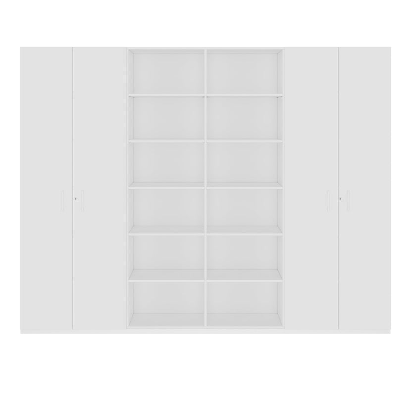 CHOICE Schrankwand | 6OH, 2800 x 2170 mm, Weiss