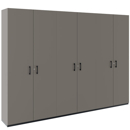 CHOICE Schrankwand | 6OH, 3000 x 2170 mm, Cubanitgrau