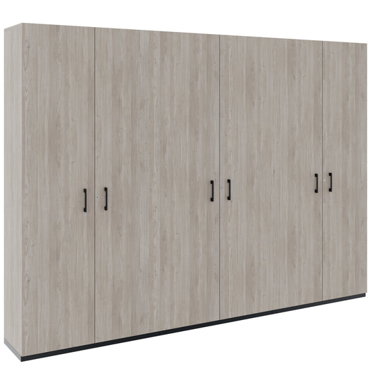 CHOICE Schrankwand | 6OH, 3000 x 2170 mm, Nordeiche grau