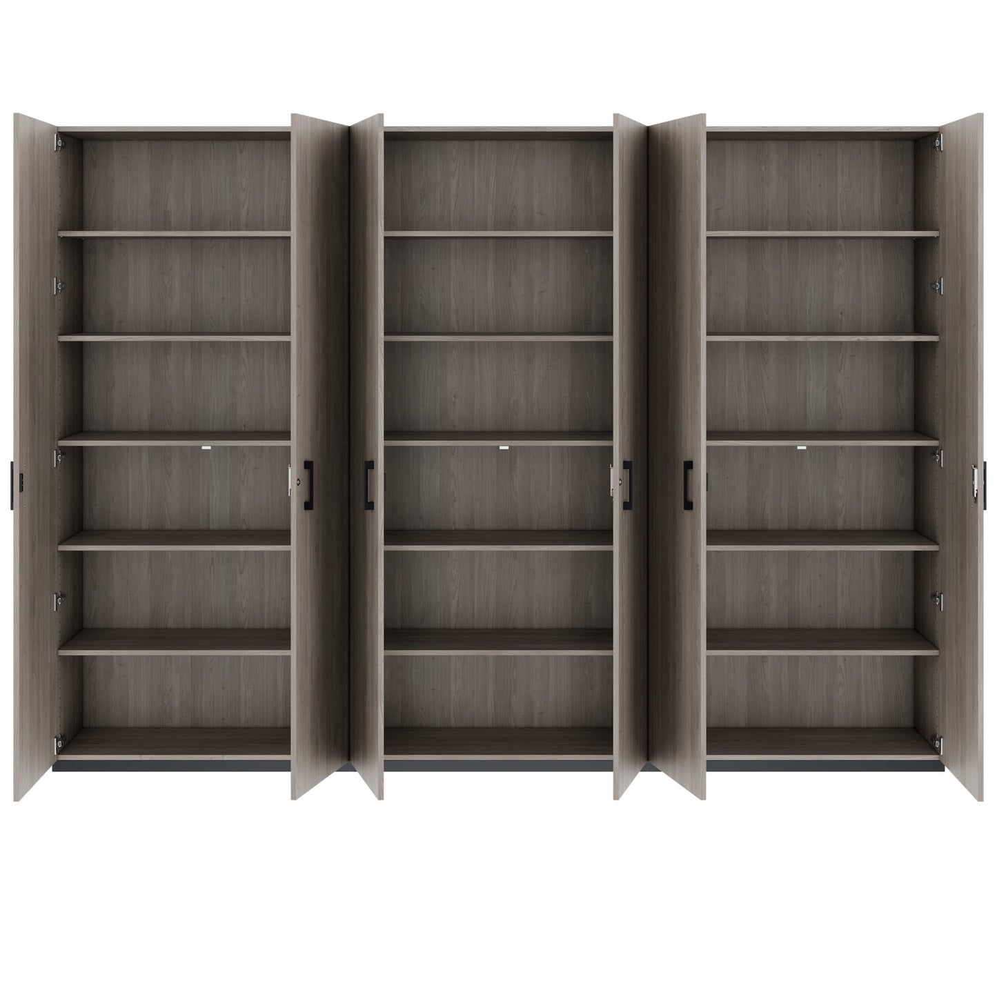 CHOICE Schrankwand | 6OH, 3000 x 2170 mm, Nordeiche grau