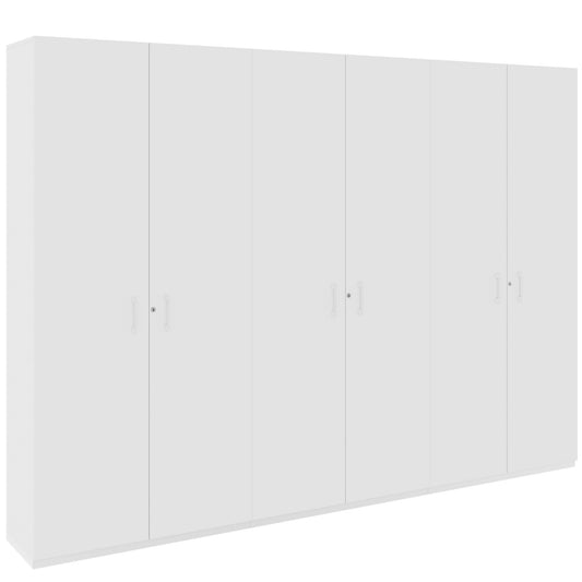 CHOICE Schrankwand | 6OH, 3000 x 2170 mm, Weiß