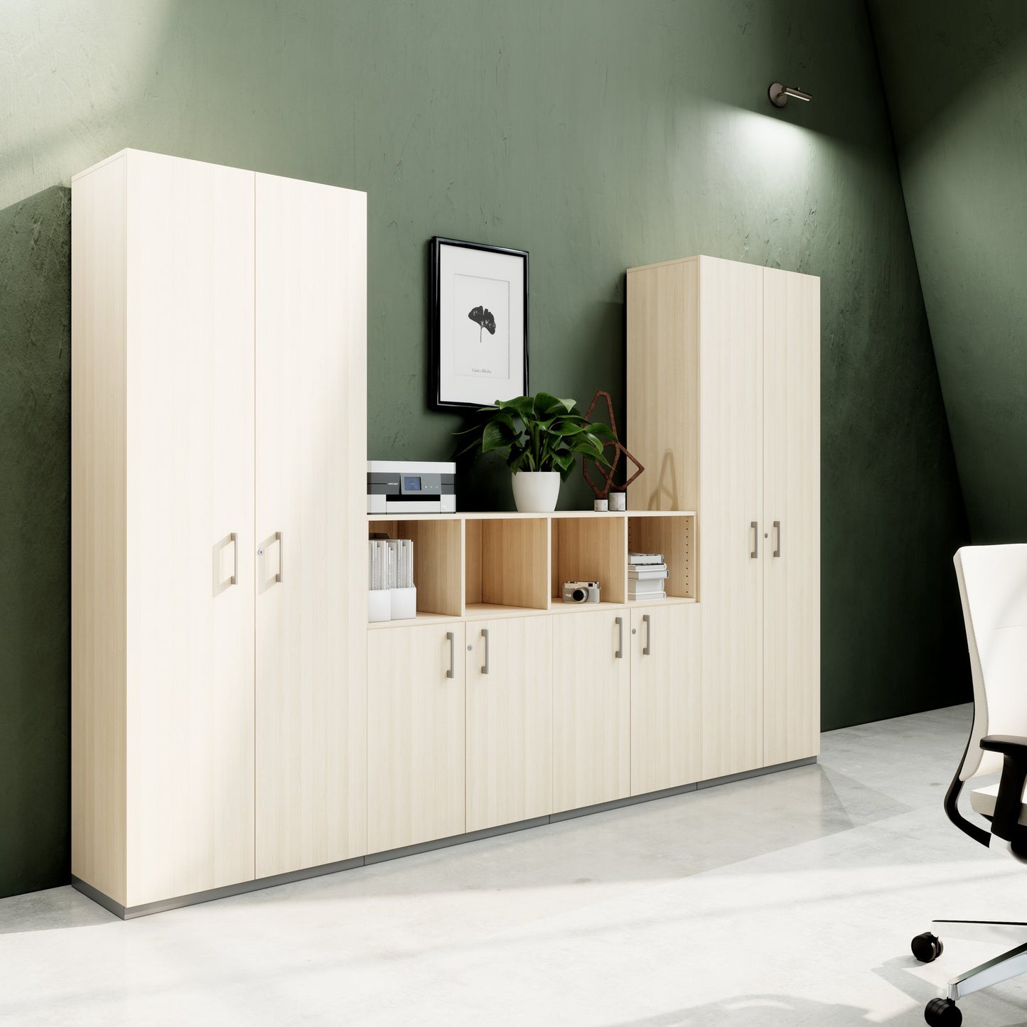 CHOICE Schrankwand | 6OH, 3200 x 2170 mm, Sandesche