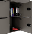 Armadietto CHOICE | 1353 x 1836 mm, 12 scomparti, grigio cubanite - 5 Thumbnail Image
