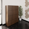 CHOICE Locker | 1353 x 1836 mm, 12 lockers, walnut - 2 Thumbnail Image
