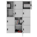 CHOICE locker | 1353 x 1836 mm, 12 lockers, pearl gray - 2 Thumbnail Image
