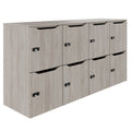 Armadietto CHOICE | 1804 x 936 mm, 8 scomparti, rovere nordico grigio - 1 Thumbnail Image
