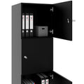 Armadietto CHOICE | 450 x 1370 mm, 2 o 3 scomparti, nero - 4 Thumbnail Image