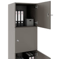 CHOICE locker | 450 x 1820 mm, 2 large or 4 small lockers, Cubanite gray - 4 Thumbnail Image