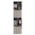 Armadietto CHOICE | 450 x 1820 mm, 2 armadietti grandi o 4 piccoli, rovere nordico grigio - 2 Thumbnail Image