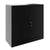 Corex wing door cabinet | 2OH, 900 x 900 mm, steel body, black