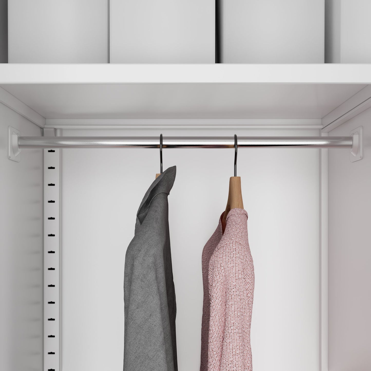 COREX Garderobenschrank | 900 x 1850 mm, Stahlkorpus, Weiss