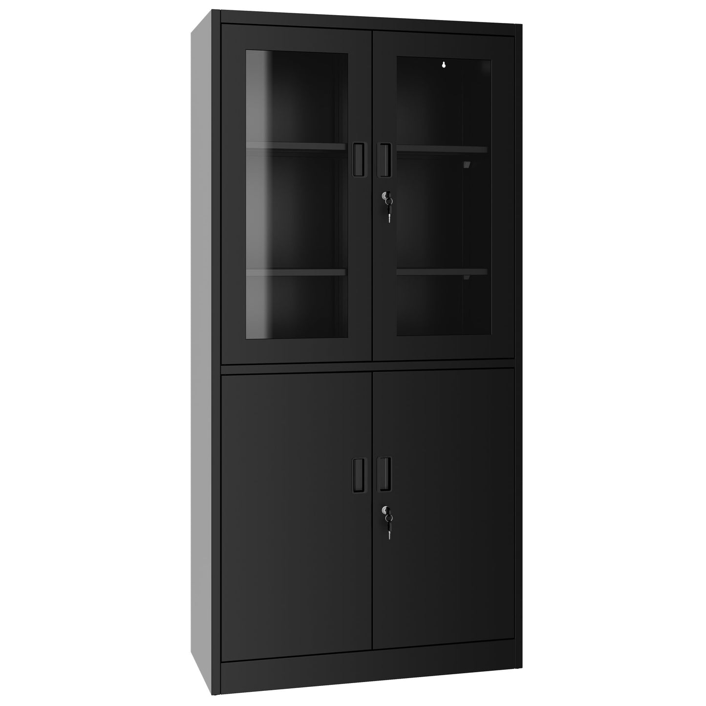 Corex combination cabinet | 5OH, 900 x 1850 mm, steel body, black