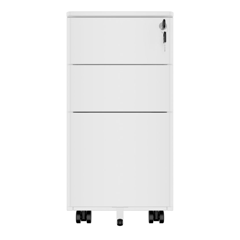 COREX SMALL Rollcontainer | 3 Schubladen, 520 mm tief, Weiss