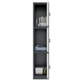COREX Vestiaire | 380 x 1850 mm (3 compartiments verrouillables), corps en acier, anthracite / blanc - 4 Thumbnail Image