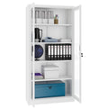 COREX display cabinet | 5OH, 900 x 1850 mm, steel корпус, white - 3 Thumbnail Image