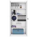 COREX display cabinet | 5OH, 900 x 1850 mm, steel корпус, white - 4 Thumbnail Image
