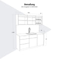 CULINART Cuisine de bureau | 1800 x 2100 mm, tiroirs, armoires et évier en composite - 18 Thumbnail Image