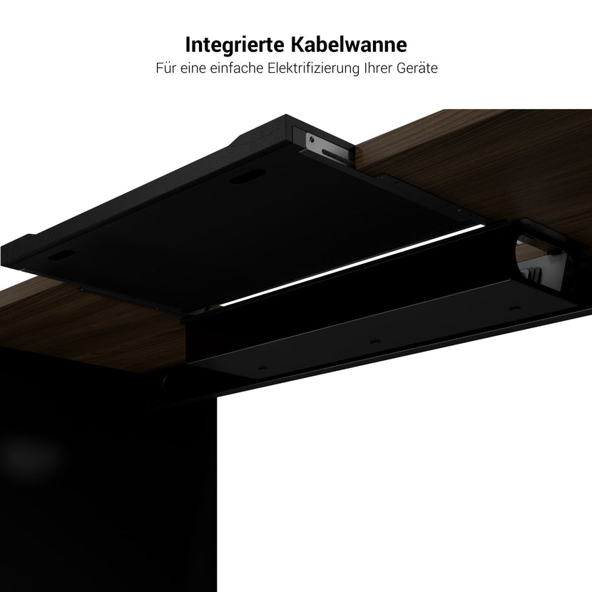 Bralco SILE Bureau | 1800 - 2000 mm, cadre de joues, noir