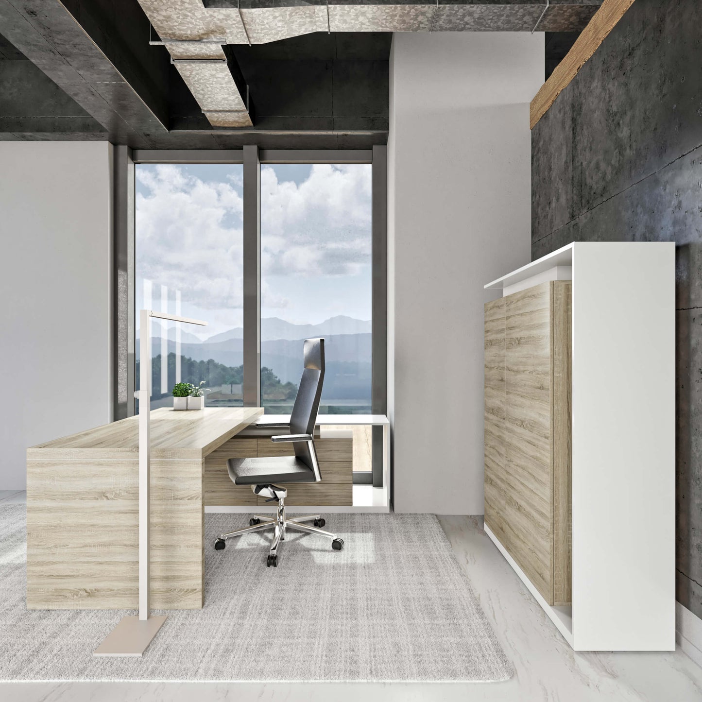 AVION Ensemble de bureaux en chef - y compris le service d'assemblage | Chêne sonoma