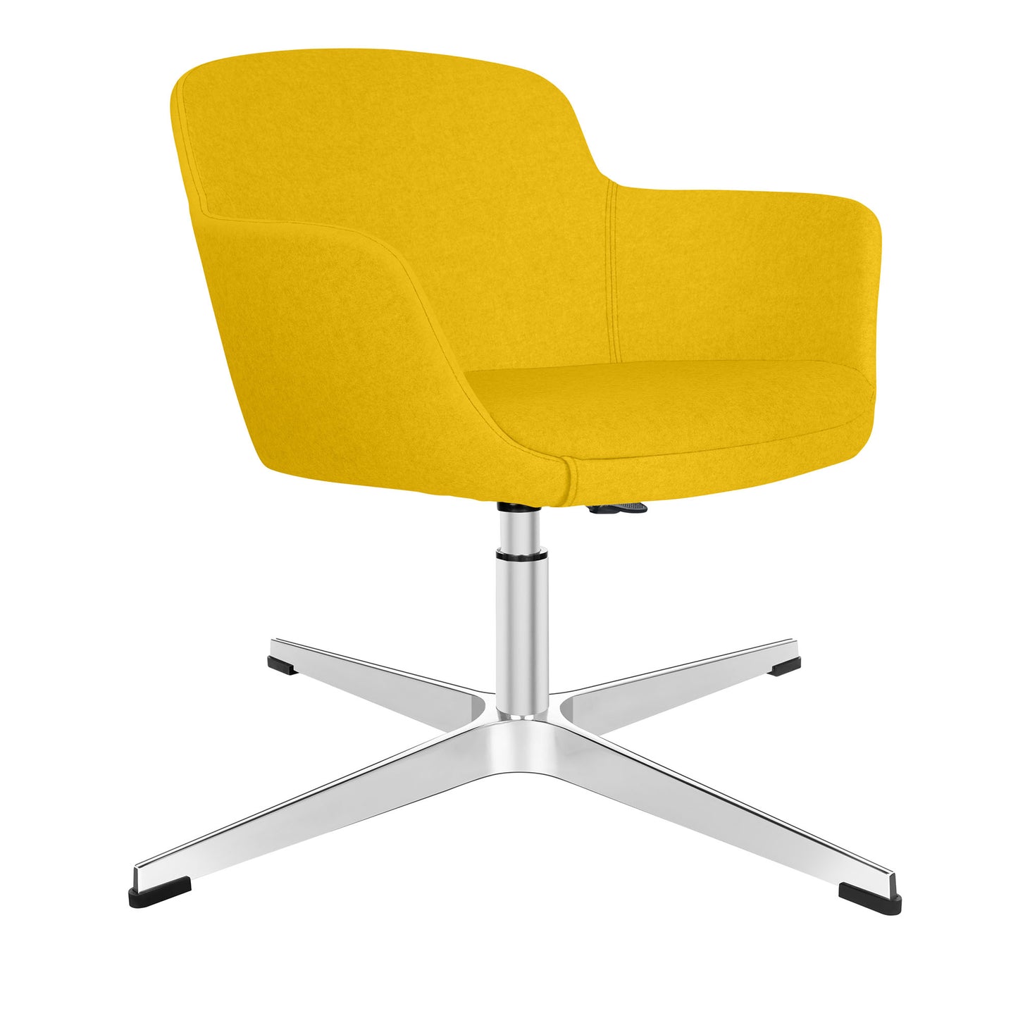 DANAE Lounge armchair | 4-foot cross, height adjustable, reference substances Lucia / Velito / Synergy
