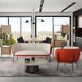 Table basse DORIA | Ø 800-1200 mm, pied central - 7 Thumbnail Image