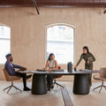 DORIA Konferenztisch | 2200-4140 mm, oval, Säule - 5 Thumbnail Image