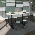 DRIVE 2-Motoren-Konferenztisch | Bootsform, 1800 - 2000 mm (6 - 8 Personen), elektrisch höhenverstellbar, Ahorn - 15 Thumbnail Image