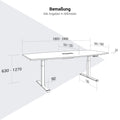 DRIVE 2-Motoren-Konferenztisch | Bootsform, 1800 - 2400 mm (6 - 10 Personen), elektrisch höhenverstellbar, Kabelklappe optional, Anthrazit - 4 Thumbnail Image