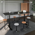 DRIVE 2-Motoren-Konferenztisch | Bootsform, 1800 - 2400 mm (6 - 10 Personen), elektrisch höhenverstellbar, Kabelklappe optional, Anthrazit - 18 Thumbnail Image