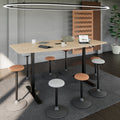 DRIVE 2-Motoren-Konferenztisch | Bootsform, 1800 - 2400 mm (6 - 10 Personen), elektrisch höhenverstellbar, Kabelklappe optional, Bernsteineiche - 15 Thumbnail Image