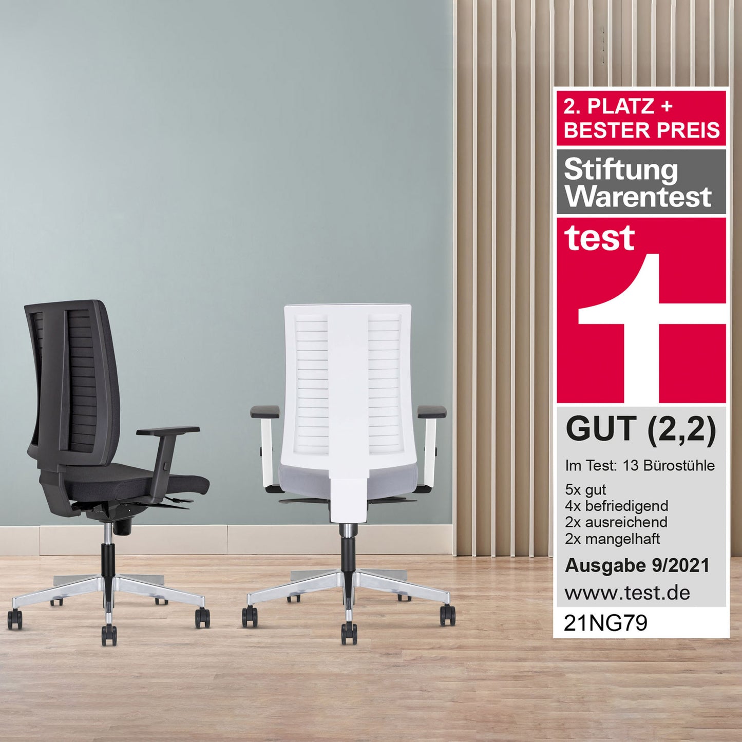 NowyStyl NAVIGO office swivel chair | 2D armrest, fully upholstered