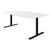 T-EASY Conference table | 2400 x 1200 mm (6 - 10 people), boat shape, electrified, white