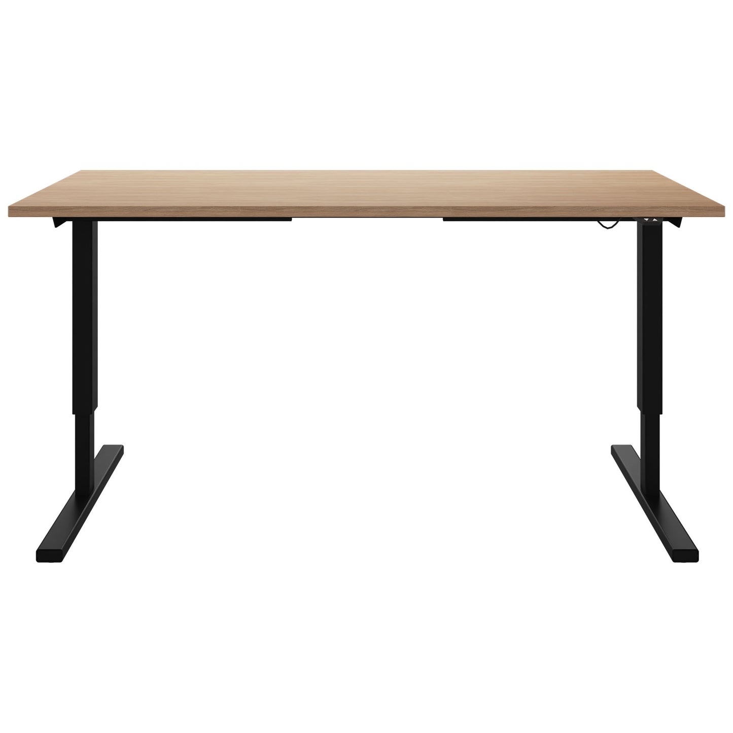EASY 2-motor desk | 1200 - 1800 mm, electrically height adjustable, amber oak