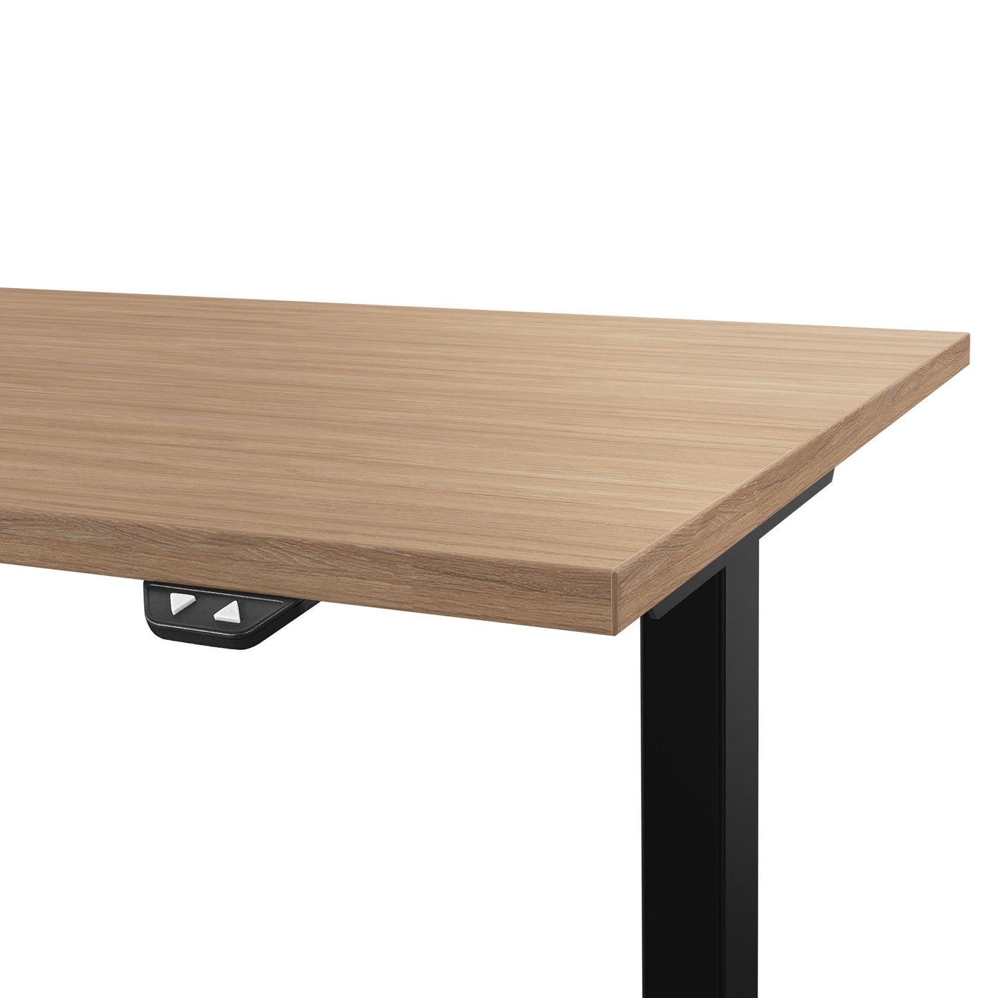 EASY 2-motor desk | 1200 - 1800 mm, electrically height adjustable, amber oak