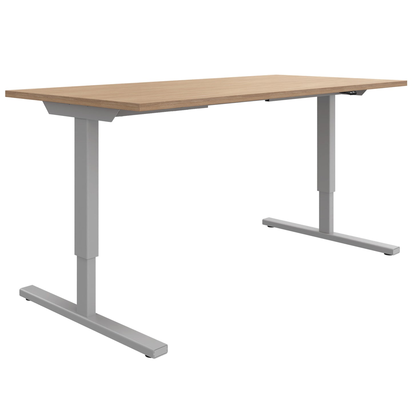 EASY 2-motor desk | 1200 - 1800 mm, electrically height adjustable, amber oak