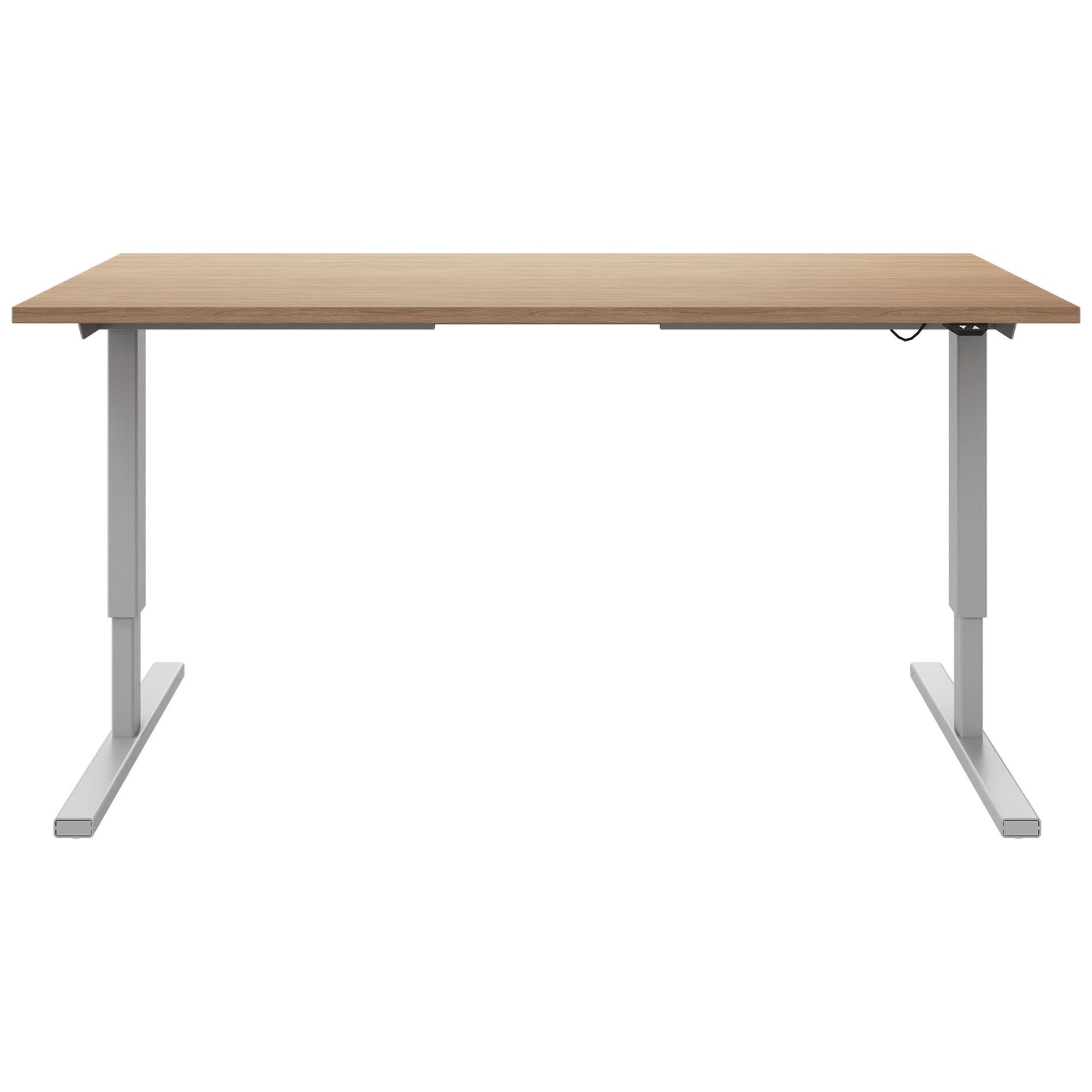 EASY 2-motor desk | 1200 - 1800 mm, electrically height adjustable, amber oak