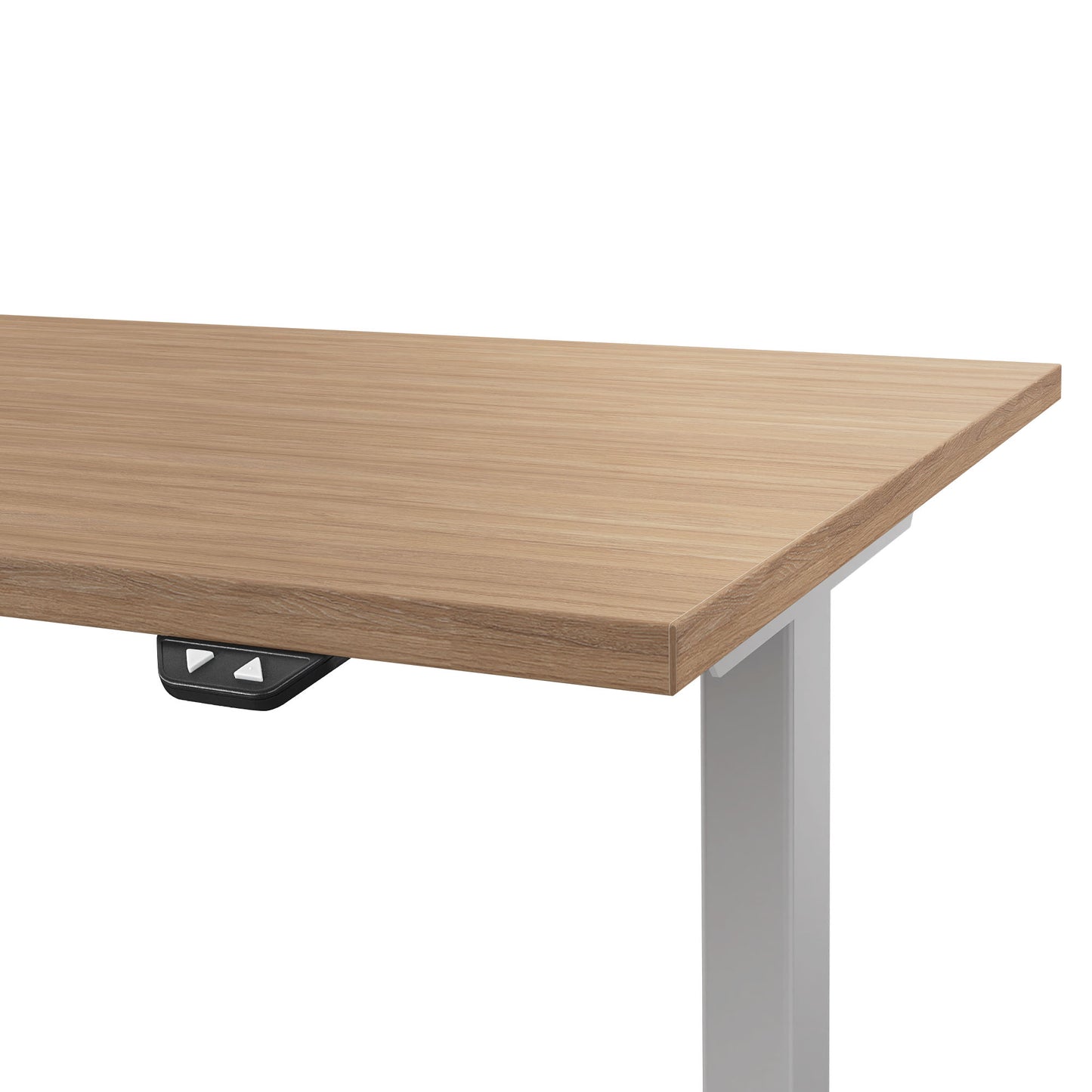 EASY 2-motor desk | 1200 - 1800 mm, electrically height adjustable, amber oak