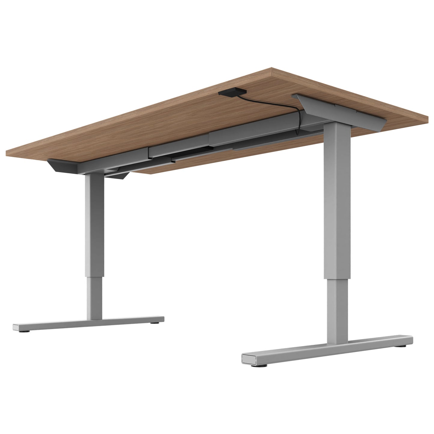 EASY 2-motor desk | 1200 - 1800 mm, electrically height adjustable, amber oak