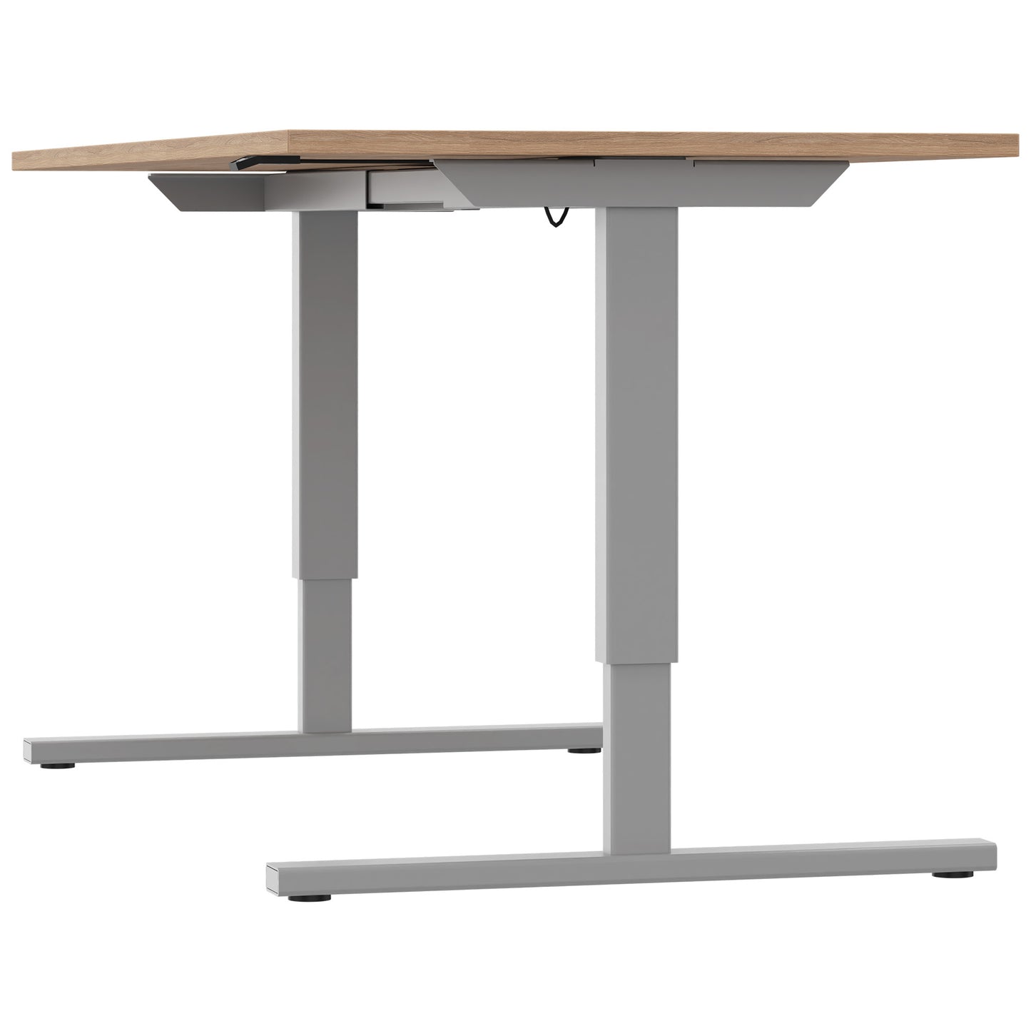 EASY 2-motor desk | 1200 - 1800 mm, electrically height adjustable, amber oak