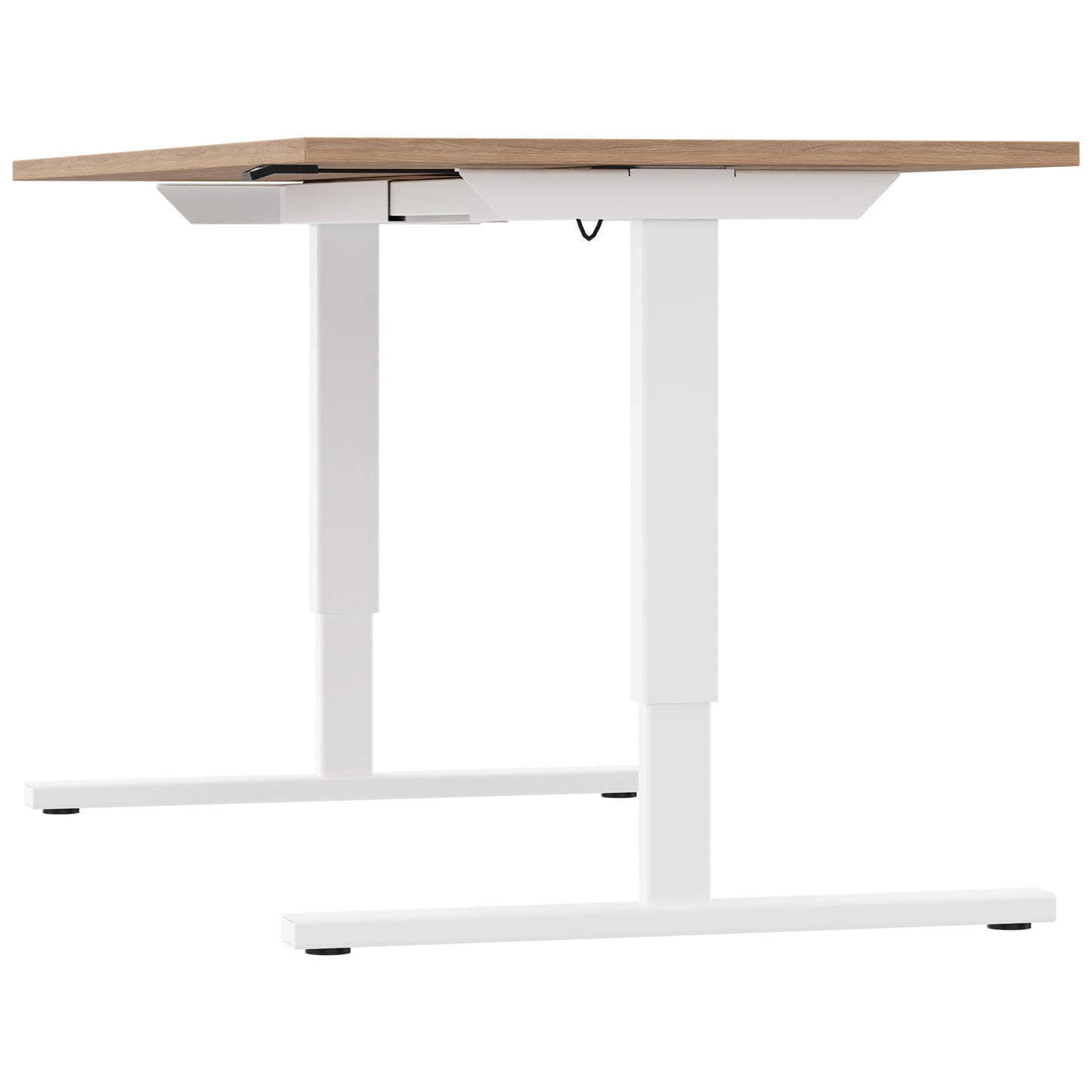 EASY 2-motor desk | 1200 - 1800 mm, electrically height adjustable, amber oak