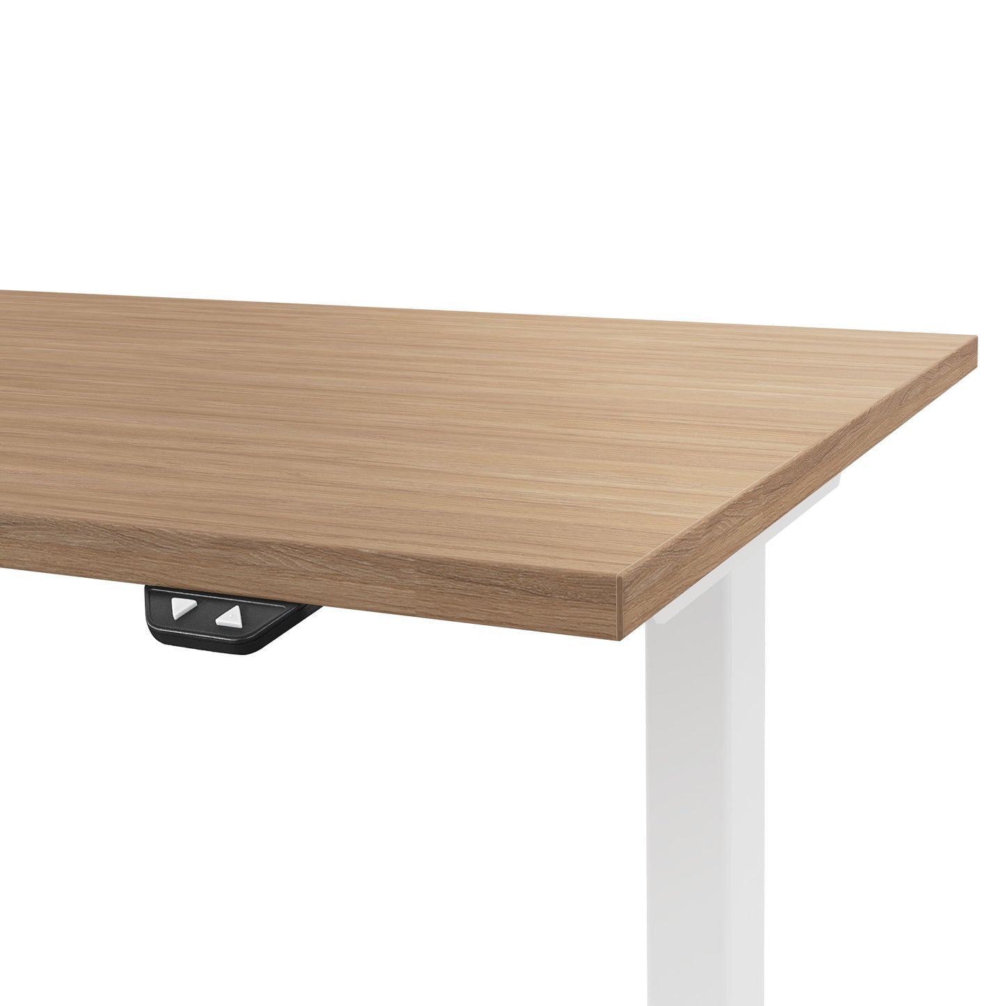 EASY 2-motor desk | 1200 - 1800 mm, electrically height adjustable, amber oak